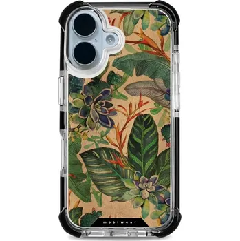 Pouzdro na mobilní telefon Odolný obal Mobiwear MagSafe Elite Bumper - Apple iPhone 17 - D013D Sukulenty (Odolný kryt, pouzdro, obal Mobiwear Elite Bumper na mobil Apple iPhone 17 - D013D Sukulenty, materiál Plast + TPU silikon + kov - zesílená ochrana telefonu, podpora MagSafe,)