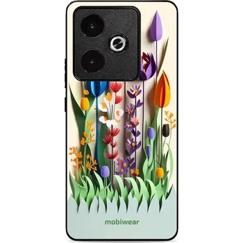 Pouzdro na mobilní telefon Lesklý kryt Mobiwear Glossy - Realme GT 7T - G015G Barevné květinky (Prémiové lesklé pouzdro, obal, kryt Mobiwear Glossy na mobil Realme GT 7T - G015G Barevné květinky, materiál Plast + TPU silikon - krytí po všech stranách, neošoupatelný potisk, tenké)