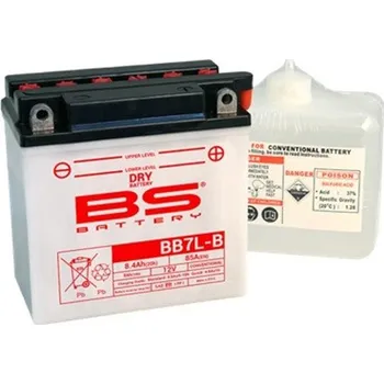 Motobaterie BS-BATTERY Konvenční motocyklová baterie BS-BATTERY BB7L-B Včetně balení kyseliny