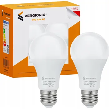 Žárovka LED žárovka A60 10W 3000K 2 ks VERGIONIC