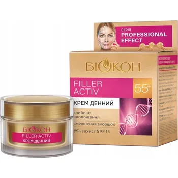 Pleťový krém Denní krém proti vráskám Filler Activ 55+ Biokon