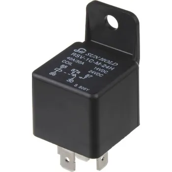 Relé Přepínací relé 24V, 40A s úchytem
