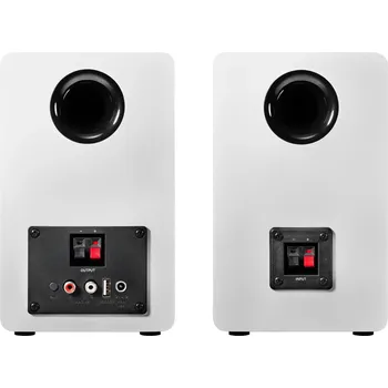 Elektronika SBR Audio-Technica AT-SP3X - bílé, aktivní repro, dvoupásmové, Bluetooth, RCA, USB-B, zesilovač, dálkový ovladač