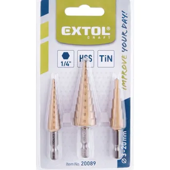 Vrták vrták stupňovitý 3 mm 20 mm