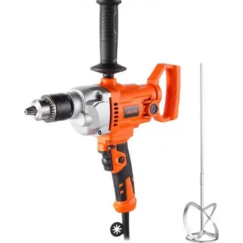 Vrtačka VEVOR Vrtačka/Míchačka, Sada elektrické vrtačky/míchačky s kabelem 15,89 mm, 0–850 ot./min. 3,2 A Míchací vrtačky, Míchací stroj s rukojetí ve tvaru D pro vrtání a míchání, Ruční míchačky na cement na krmivo, barvy, cement