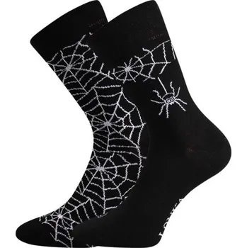 Dámské ponožky Dámské ponožky Lonka - Doble, černá, pavouk Barva: Černá, Velikost: 39-42