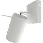 Bodové svítidlo Ring, 1x bílé kovové stínítko, (možnost polohování), vypínač