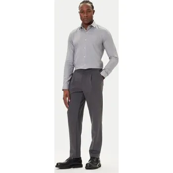 Pánská košile Calvin Klein Košile LV019EU066 Šedá Slim Fit 43