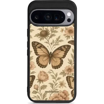 Pouzdro na mobilní telefon Lesklý kryt Mobiwear Glossy - Google Pixel 9 - GP92G Motýlové (Prémiové lesklé pouzdro, obal, kryt Mobiwear Glossy na mobil Google Pixel 9 - GP92G Motýlové, materiál Plast + TPU silikon - krytí po všech stranách, neošoupatelný potisk, tenké provedení,)