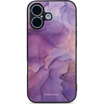Pouzdro na mobilní telefon Lesklý kryt Mobiwear Glossy - Apple iPhone 17 - G050G - Fialový mramor (Prémiové lesklé pouzdro, obal, kryt Mobiwear Glossy na mobil Apple iPhone 17 - G050G - Fialový mramor, materiál Plast + TPU silikon - krytí po všech stranách, neošoupatelný potisk,)