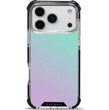 Pouzdro na mobilní telefon Odolný obal Mobiwear MagSafe Elite Bumper - Apple iPhone 17 Pro Max - D034D Mátový a fialový odstín (Odolný kryt, pouzdro, obal Mobiwear Elite Bumper na mobil Apple iPhone 17 Pro Max - D034D Mátový a fialový odstín, materiál Plast + TPU silikon + kov -)