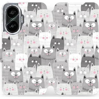 Flipové pouzdro Mobiwear - Xiaomi Poco F7 - M099P Kočičky (Knížkové flip pouzdro, obal, kryt na mobil Xiaomi Poco F7 - M099P Kočičky, materiál Umělá kůže + TPU - ochrana 360°, stojánek, silikonová vanička, magnetické zavírání)