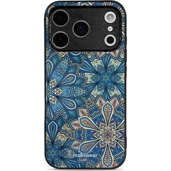 Pouzdro na mobilní telefon Lesklý kryt Mobiwear Glossy - Apple iPhone 17 Pro - G038G - Modré mandala květy (Prémiové lesklé pouzdro, obal, kryt Mobiwear Glossy na mobil Apple iPhone 17 Pro - G038G - Modré mandala květy, materiál Plast + TPU silikon - krytí po všech stranách,)