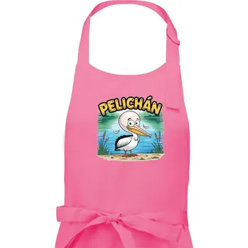 Kuchyňská zástěra Pelichán - Pánská zástěra na vaření - Univerzální velikost ( Růžová )
