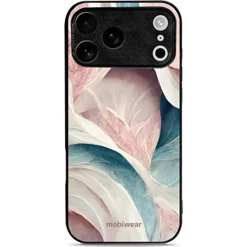 Pouzdro na mobilní telefon Lesklý kryt Mobiwear Glossy - Apple iPhone 17 Pro Max - G026G - Růžový a zelenkavý mramor (Prémiové lesklé pouzdro, obal, kryt Mobiwear Glossy na mobil Apple iPhone 17 Pro Max - G026G - Růžový a zelenkavý mramor, materiál Plast + TPU silikon - krytí po)