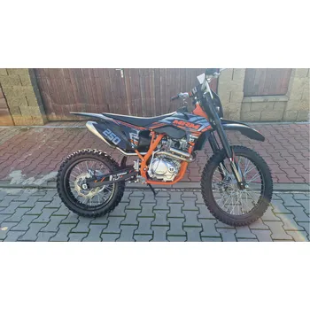 malá motorka Pitbike MiniRocket PitStar II 250ccm 21/18 oranžová, sedlo 92cm