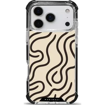 Pouzdro na mobilní telefon Odolný obal Mobiwear MagSafe Elite Bumper - Apple iPhone 17 Pro Max - DA60D Linky (Odolný kryt, pouzdro, obal Mobiwear Elite Bumper na mobil Apple iPhone 17 Pro Max - DA60D Linky, materiál Plast + TPU silikon + kov - zesílená ochrana telefonu, podpora)