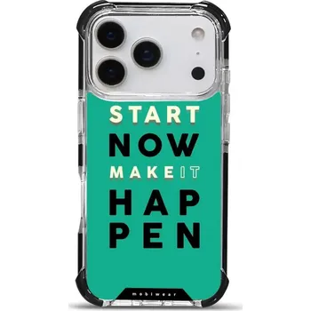 Pouzdro na mobilní telefon Odolný obal Mobiwear MagSafe Elite Bumper - Apple iPhone 17 Pro - D079D Make it hapen (Odolný kryt, pouzdro, obal Mobiwear Elite Bumper na mobil Apple iPhone 17 Pro - D079D Make it hapen, materiál Plast + TPU silikon + kov - zesílená ochrana telefonu,)