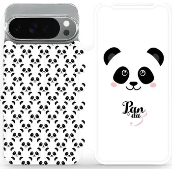 Pouzdro na mobilní telefon Flipové pouzdro Mobiwear - Google Pixel 10 Pro XL - M030P Panda Amálka (Knížkové flip pouzdro, obal, kryt na mobil Google Pixel 10 Pro XL - M030P Panda Amálka, materiál Umělá kůže + TPU - ochrana 360°, stojánek, silikonová vanička, magnetické zavírání)