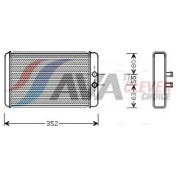 Výměník tepla Výměník tepla, vnitřní vytápění AVA FTA6265