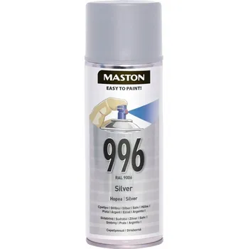 Barva ve spreji MASTON SPRAY BARVA RAL 9006 STŘÍBRNÁ 400ml
