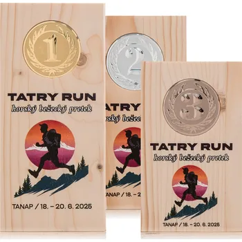 Dřevěná plaketa masiv s plnobarevným potiskem, 90x150mm