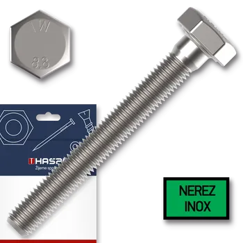 Šroub Šroub 6hr.hlava M5x20 nerez A2-70 závit celý DIN933 sáček-10ks