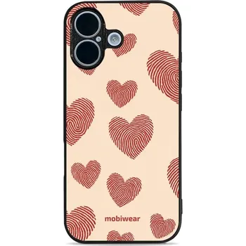 Pouzdro na mobilní telefon Lesklý kryt Mobiwear Glossy - Apple iPhone 17 - GP93G Otisk srdce (Prémiové lesklé pouzdro, obal, kryt Mobiwear Glossy na mobil Apple iPhone 17 - GP93G Otisk srdce, materiál Plast + TPU silikon - krytí po všech stranách, neošoupatelný potisk, tenké)