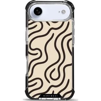 Pouzdro na mobilní telefon Odolný obal Mobiwear MagSafe Elite Bumper - Apple iPhone Air - DA60D Linky (Odolný kryt, pouzdro, obal Mobiwear Elite Bumper na mobil Apple iPhone Air - DA60D Linky, materiál Plast + TPU silikon + kov - zesílená ochrana telefonu, podpora MagSafe, krytí)