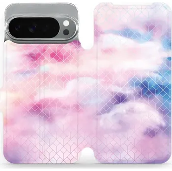 Pouzdro na mobilní telefon Flipové pouzdro Mobiwear - Google Pixel 10 Pro XL - MR02S Vodovkové obrazce (Knížkové flip pouzdro, obal, kryt na mobil Google Pixel 10 Pro XL - MR02S Vodovkové obrazce, materiál Umělá kůže + TPU - ochrana 360°, stojánek, silikonová vanička, magnetické)
