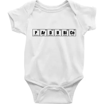 Periodická tabulka Pardubice - Body kojenecké s krátkým rukávem - Krátký r. 3-6 měs ( Bílá )