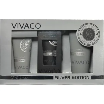 Kosmetická sada Dárková sada Gentleman Silver balzám po holení+krém+sprchový gel