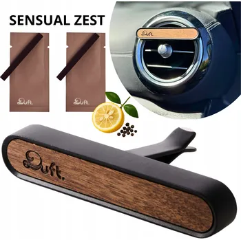 Vůně do auta Vůně do auta DUFT – kovový difuzér do mřížky ventilace + 2 náhradní náplně