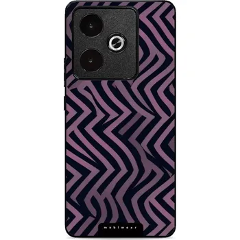 Pouzdro na mobilní telefon Lesklý kryt Mobiwear Glossy - Realme GT 7T - GA55G Fialové klikyháky (Prémiové lesklé pouzdro, obal, kryt Mobiwear Glossy na mobil Realme GT 7T - GA55G Fialové klikyháky, materiál Plast + TPU silikon - krytí po všech stranách, neošoupatelný potisk, tenké)