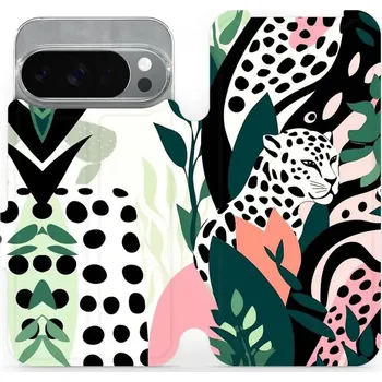 Pouzdro na mobilní telefon Flipové pouzdro Mobiwear - Google Pixel 10 Pro - VP53S Levhart (Knížkové flip pouzdro, obal, kryt na mobil Google Pixel 10 Pro - VP53S Levhart, materiál Umělá kůže + TPU - ochrana 360°, stojánek, silikonová vanička, magnetické zavírání)