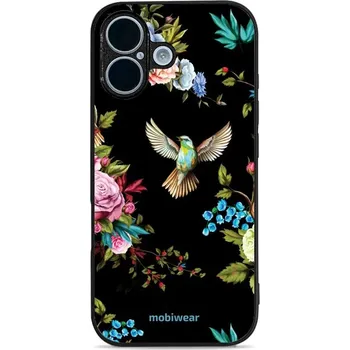 Pouzdro na mobilní telefon Lesklý kryt Mobiwear Glossy - Apple iPhone 17 - G041G - Ptáček a květy (Prémiové lesklé pouzdro, obal, kryt Mobiwear Glossy na mobil Apple iPhone 17 - G041G - Ptáček a květy, materiál Plast + TPU silikon - krytí po všech stranách, neošoupatelný potisk,)