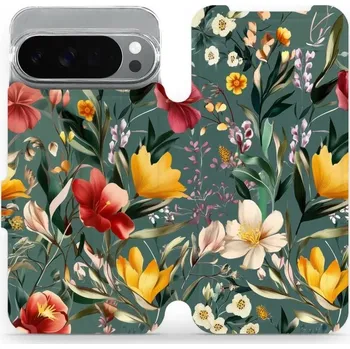 Pouzdro na mobilní telefon Flipové pouzdro Mobiwear - Google Pixel 10 Pro XL - VP71S Na zelené louce (Knížkové flip pouzdro, obal, kryt na mobil Google Pixel 10 Pro XL - VP71S Na zelené louce, materiál Umělá kůže + TPU - ochrana 360°, stojánek, silikonová vanička, magnetické zavírá