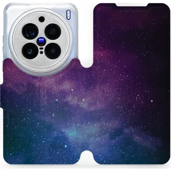 Pouzdro na mobilní telefon Flipové pouzdro Mobiwear - Vivo X200 Pro - V147P Mlhovina (Knížkové flip pouzdro, obal, kryt na mobil Vivo X200 Pro - V147P Mlhovina, materiál Umělá kůže + TPU - ochrana 360°, stojánek, silikonová vanička, magnetické zavírání)