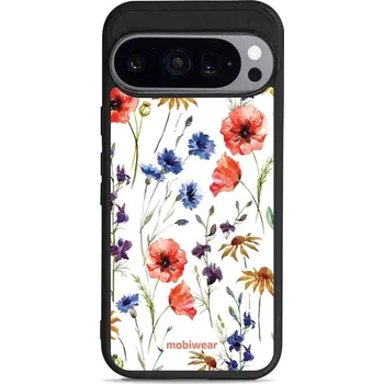 Lesklý kryt Mobiwear Glossy - Google Pixel 9 - G032G - Luční kvítí (Prémiové lesklé pouzdro, obal, kryt Mobiwear Glossy na mobil Google Pixel 9 - G032G - Luční kvítí, materiál Plast + TPU silikon - krytí po všech stranách, neošoupatelný potisk, tenké)