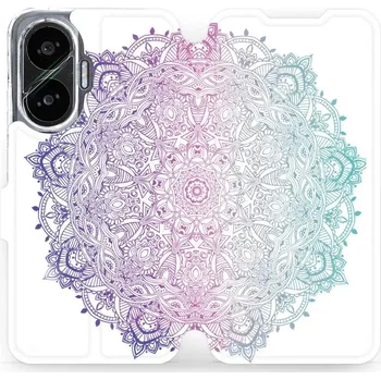 Pouzdro na mobilní telefon Flipové pouzdro Mobiwear - Xiaomi Poco F7 - M008S Mandala (Knížkové flip pouzdro, obal, kryt na mobil Xiaomi Poco F7 - M008S Mandala, materiál Umělá kůže + TPU - ochrana 360°, stojánek, silikonová vanička, magnetické zavírání)