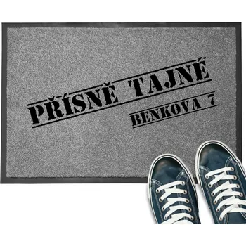 Rohožka ROHOŽKA MONOCHROM 40X60 PERSONALIZOVANÁ S VAŠÍ ADRESOU BYDLIŠTĚ - RŮZNÉ VZORY