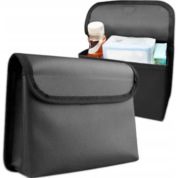 autokoberec Organizer samochodowy na opěradlo, cestovní úložný prostor na sedadlo, černý kožený