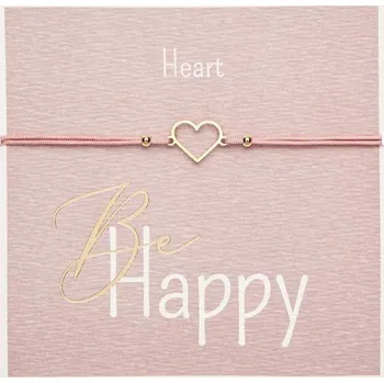 Náramek Gifty - Be Happy náramek - g. plated Heart