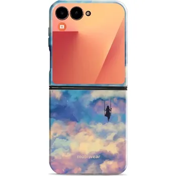 Pouzdro na mobilní telefon Odolný obal Mobiwear Elite Pro - Samsung Galaxy Z Flip 7 - ER09E Dívka na houpačce v oblacích (Odolné pouzdro, obal kryt Mobiwear Elite Pro - maximální ochrana mobilu Samsung Galaxy Z Flip 7, zesílené hrany, přesné výřezy, pohodlné držení, odolná grafika,
