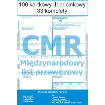 Tiskopis Nákladní list CMR Prometex 100 listů