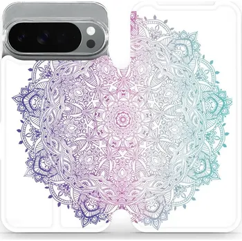 Pouzdro na mobilní telefon Flipové pouzdro Mobiwear - Google Pixel 10 Pro XL - M008S Mandala (Knížkové flip pouzdro, obal, kryt na mobil Google Pixel 10 Pro XL - M008S Mandala, materiál Umělá kůže + TPU - ochrana 360°, stojánek, silikonová vanička, magnetické zavírání)