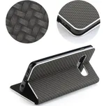 Flipové pouzdro Forcell Luna Carbon pro Xiaomi Redmi 10C, černá