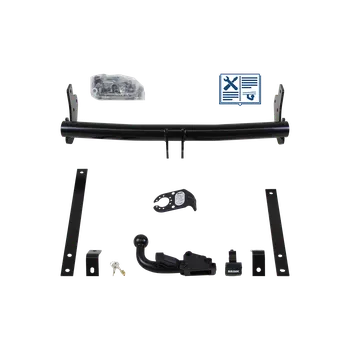 Tažné zařízení Brink tažné zařízení Odnímatelné včetně TowTec elektropřípojky 7pólové univerzální - TOYOTA PROACE Krabice