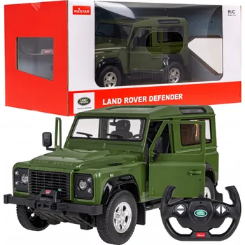 RC model auta LAND ROVER DEFENDER ZELENÝ RASTAR MODEL 1:14 DÁLKOVĚ OVLÁDANÝ S AUTO PILOTEM