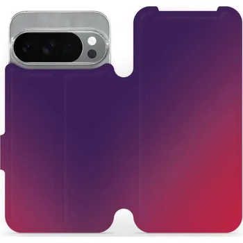 Pouzdro na mobilní telefon Flipové pouzdro Mobiwear - Google Pixel 10 Pro - VP67S Fialový a růžový odstín (Knížkové flip pouzdro, obal, kryt na mobil Google Pixel 10 Pro - VP67S Fialový a růžový odstín, materiál Umělá kůže + TPU - ochrana 360°, stojánek, silikonová vanička,)